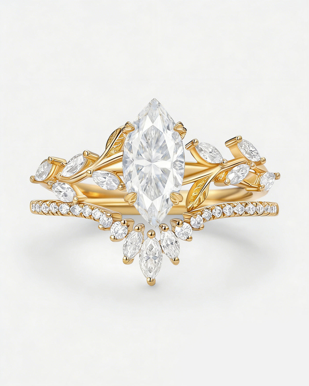 Side profile of the Moissanite ring