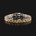 White Topaz 3/4/5/6mm Tennis Bracelet 925 Sterling Silver