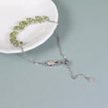 Peridot Willow Bracelet 925 Sterling Silver (wearing effect view)