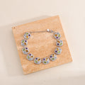 Multicolor Gemstones Luxury Bracelet 925 Sterling Silver (wearing effect view)