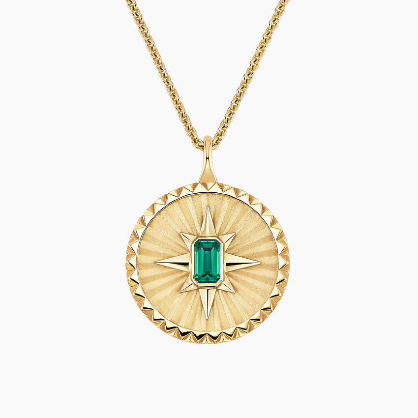 Side profile of the Natural Gemstone necklace