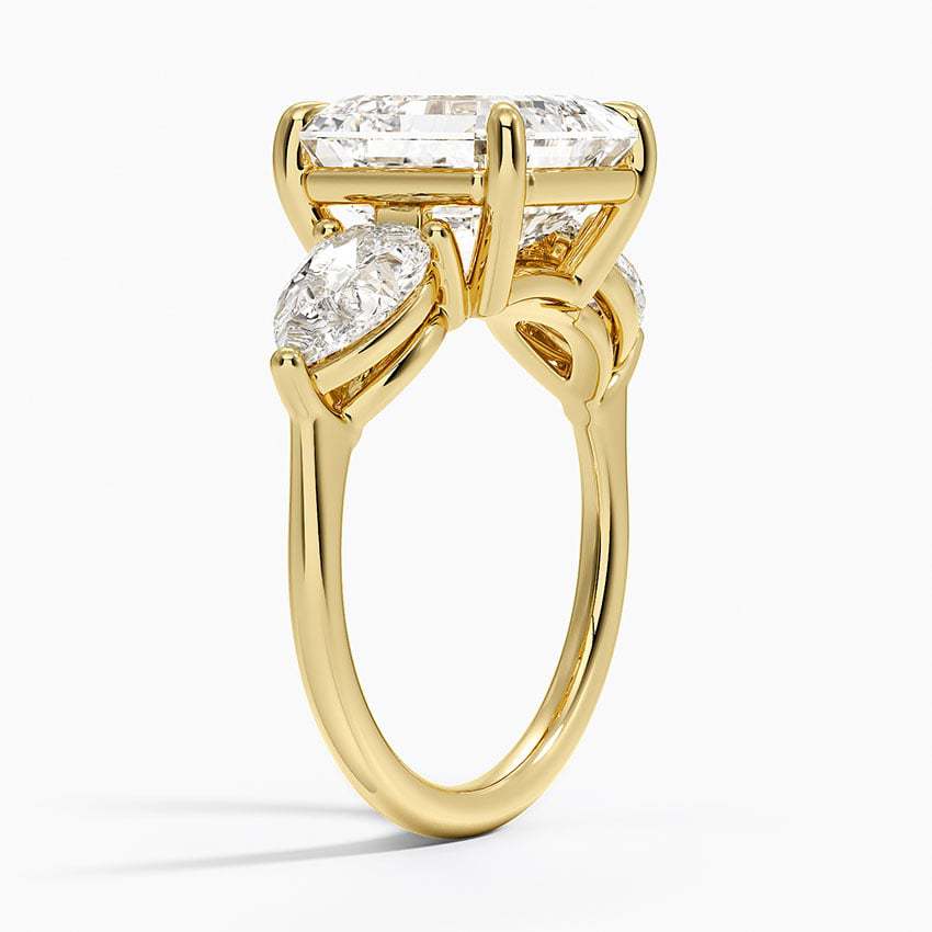 2.5ct Moissanite Ring 925 Sterling Silver - Side View
