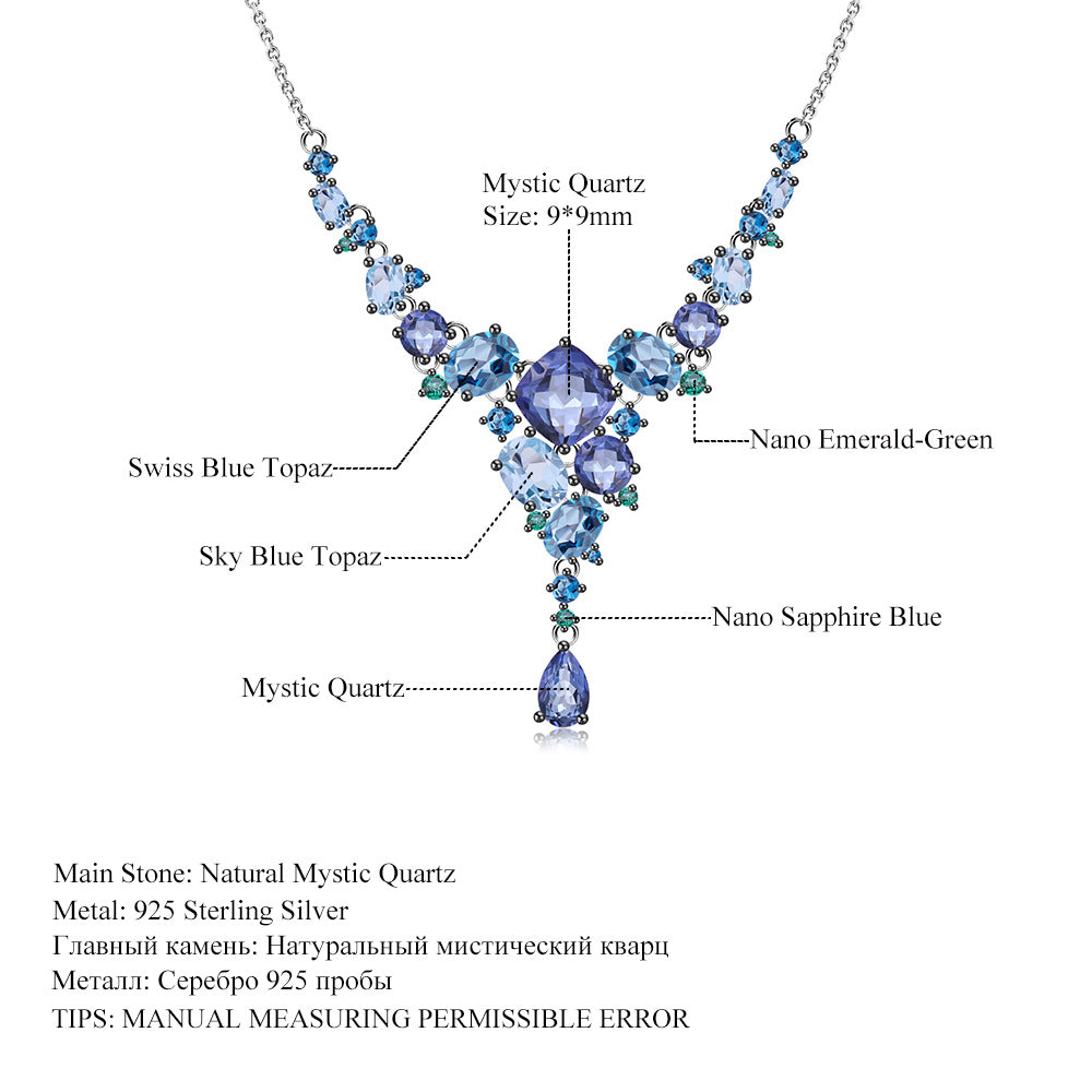 Topaz Necklace worn for scale and styling reference