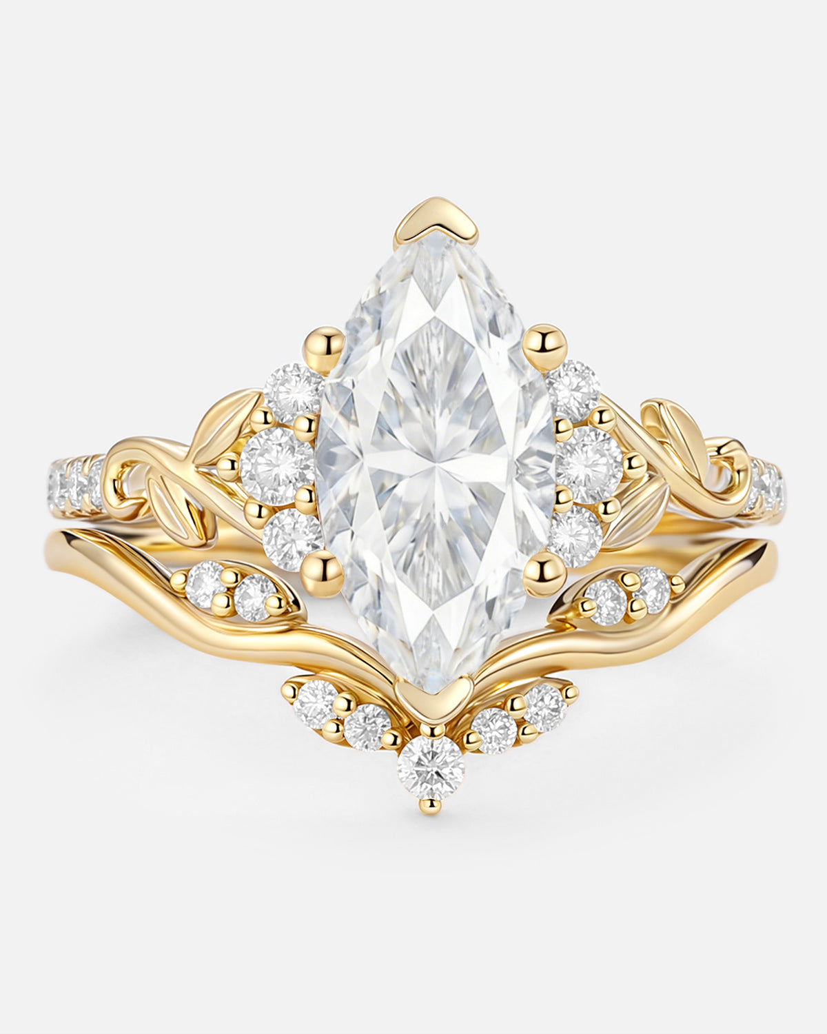 Moissanite Ring worn for scale and styling reference