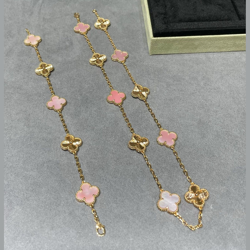 Pink Necklace Close Up Detail - Elegant Jewelry | Avenora Atelier
